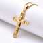 Men's Jewelry 18k Gold Plated Stainless Steel Men's Jesus Cross Necklace thumbnail 1