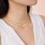 Lonceen 925 Silver 18K-Plated Two-Tone Zircon Layered Choker Necklace thumbnail 1